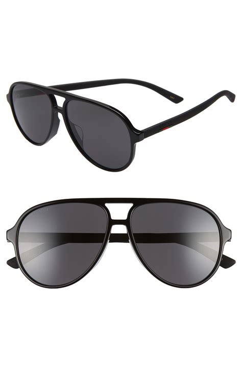 gucci aviator mens|gucci 60mm aviator sunglasses.